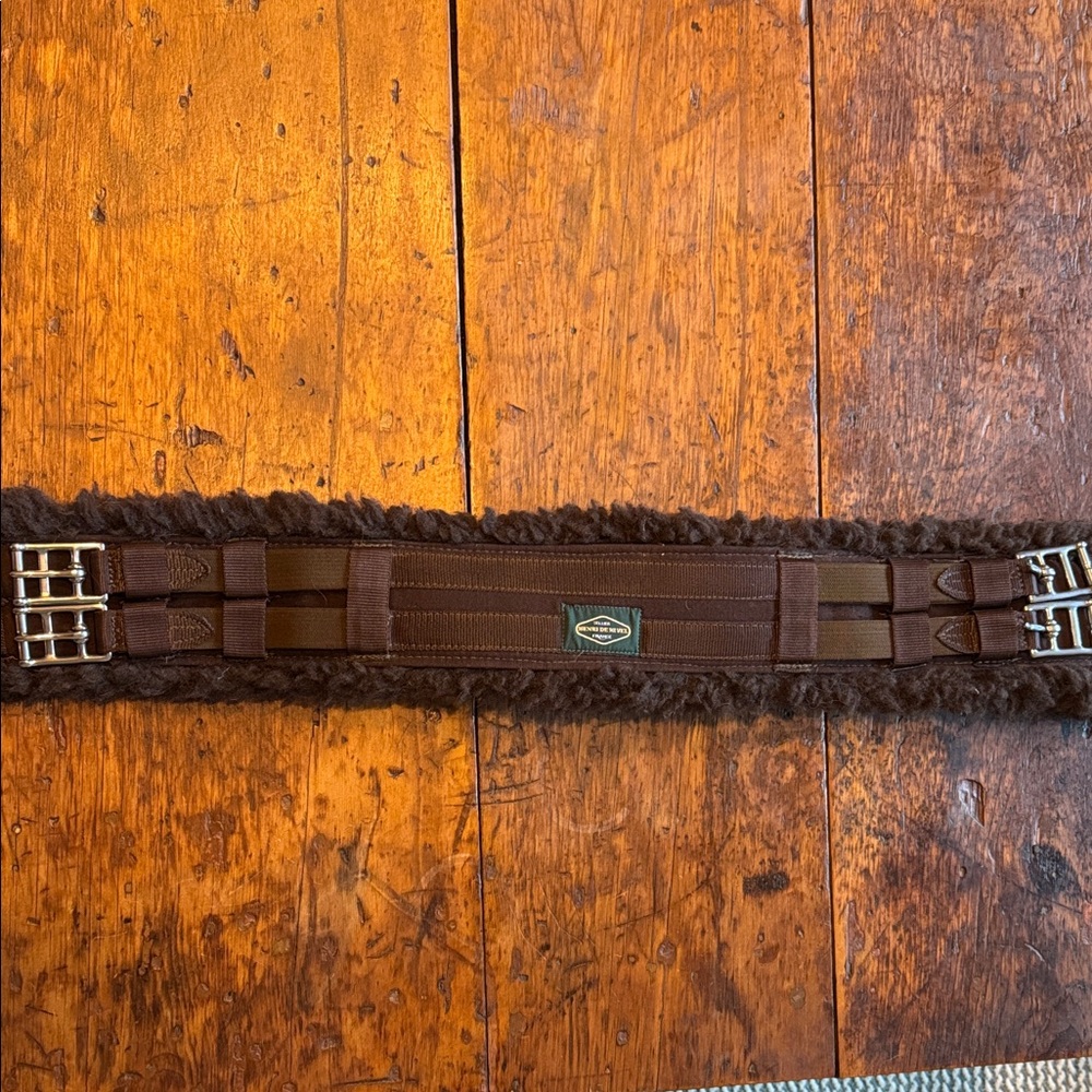 Brown HDR 32 inch girth for monoflap saddle